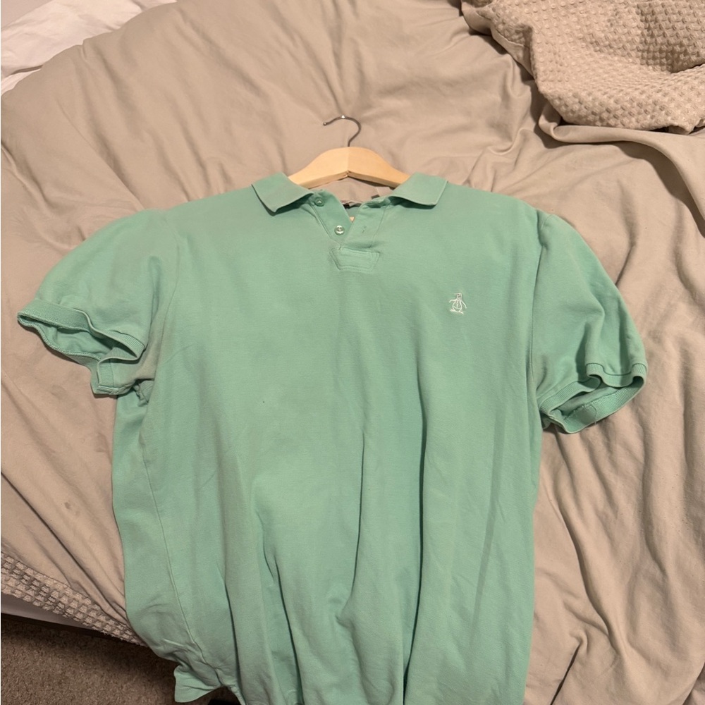 Original Penguin Men's Green Polo Shirt